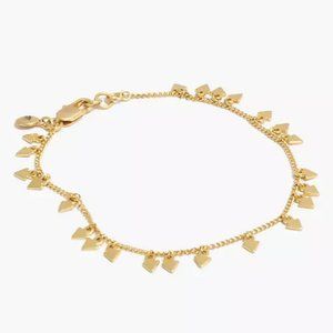 SOLD OUT! MADEWELL Gold Dancing Arrow Anklet